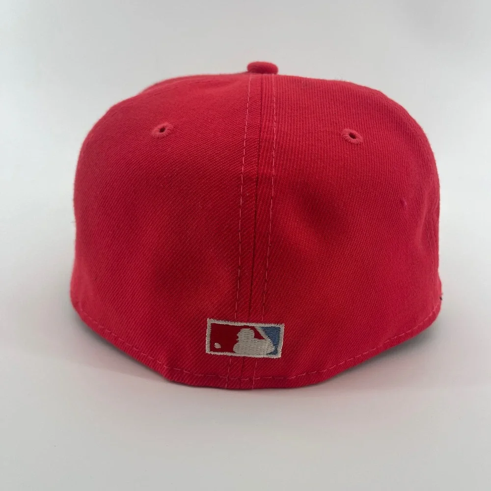 New York Yankees Fit Hat Cap Men 7 1/8 Red New Era 59FIFTY 1998 World Series